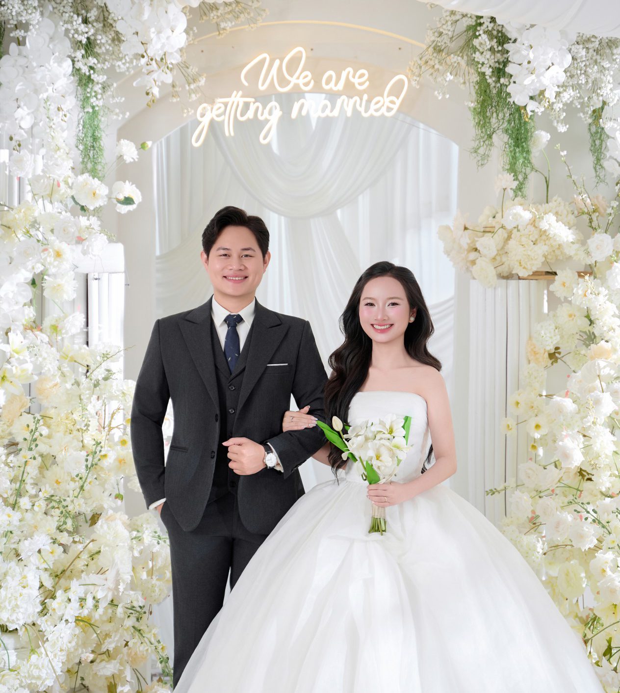 THIỆP CƯỚI TIẾN MẠNH-LA LỆ(NHÀ GÁI)